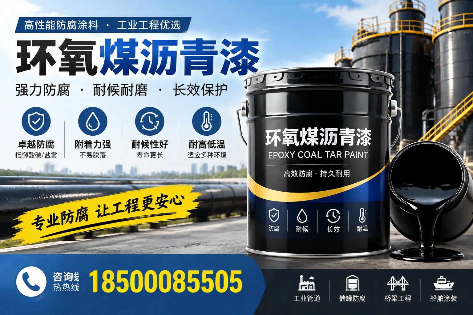 环氧煤沥青漆的施工方法与注意事项,确保在亳州顺利完成